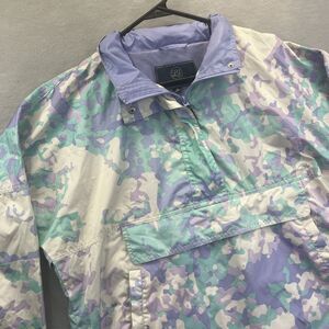 Lauren James Womens M Anorack Hooded Rain Jacket Windbreaker Lightweight